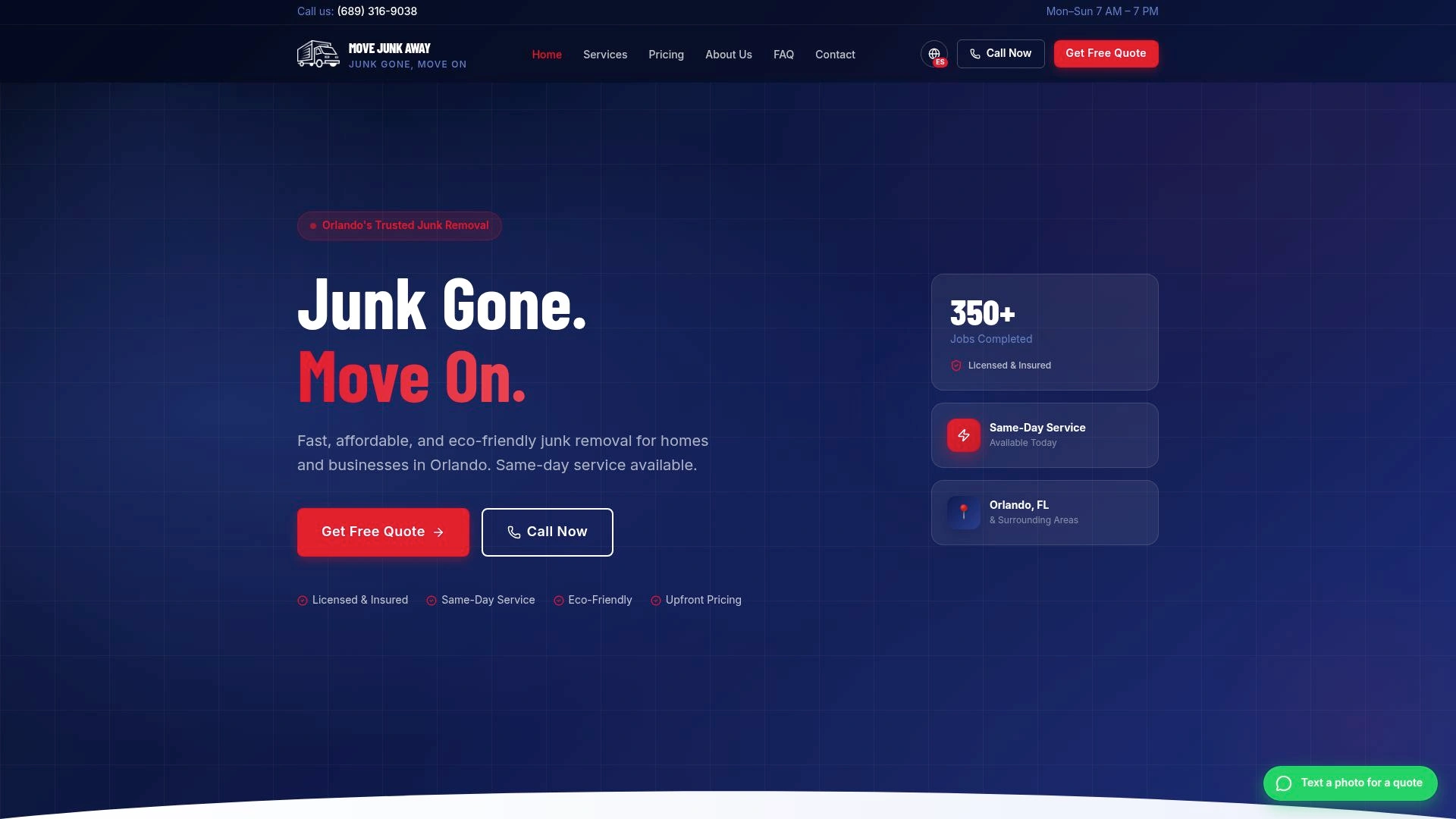 Move Junk Away — vista de escritorio